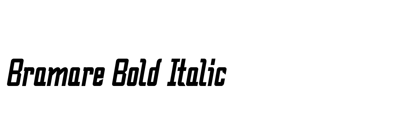 Bramare Bold Italic